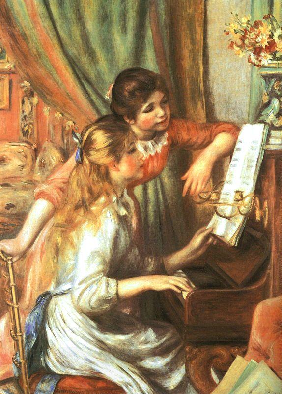 Pierre Renoir Two Girls at the Piano China oil painting art